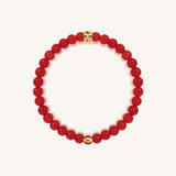 Radiant Spirit Ruby Agate July Birthstone Evil Eye Kid's Bracelet