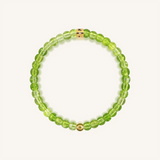 Golden Glow Peridot August Birthstone Evil Eye Kid's Bracelet