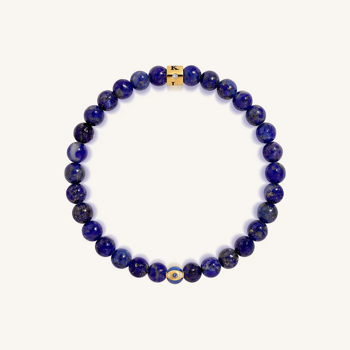 Celestial Wisdom Lapis September Birthstone Evil Eye Kid's Bracelet