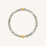 Curious Wisdom Elephant Jade Kids Bracelet