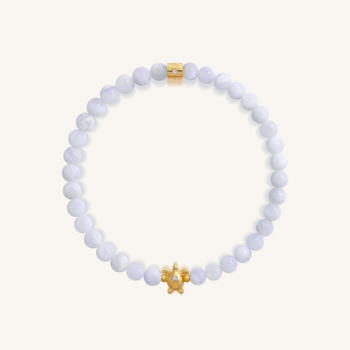 Gentle Journey Turtle Blue Chalcedony Kids Bracelet