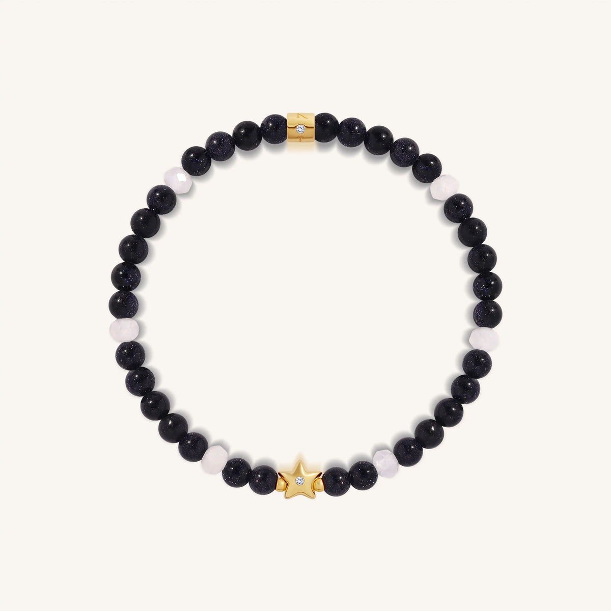 Shining Possibility  Star Charm Jade & Sunstone Kids Bracelet