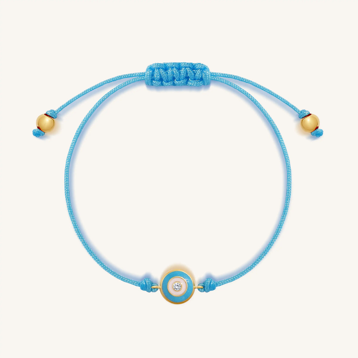 Gentle Wishes Light Blue String Evil Eye Kids Bracelet