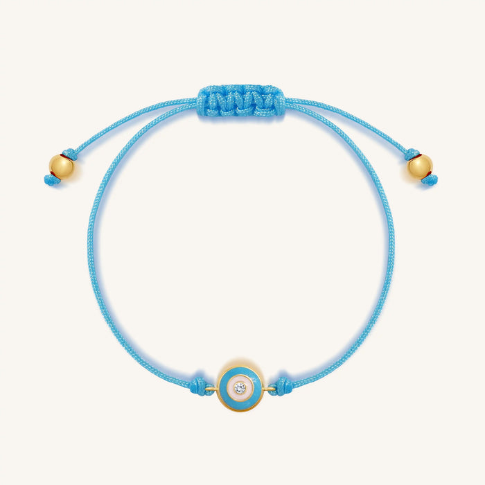 Gentle Wishes Light Blue String Evil Eye Kids Bracelet