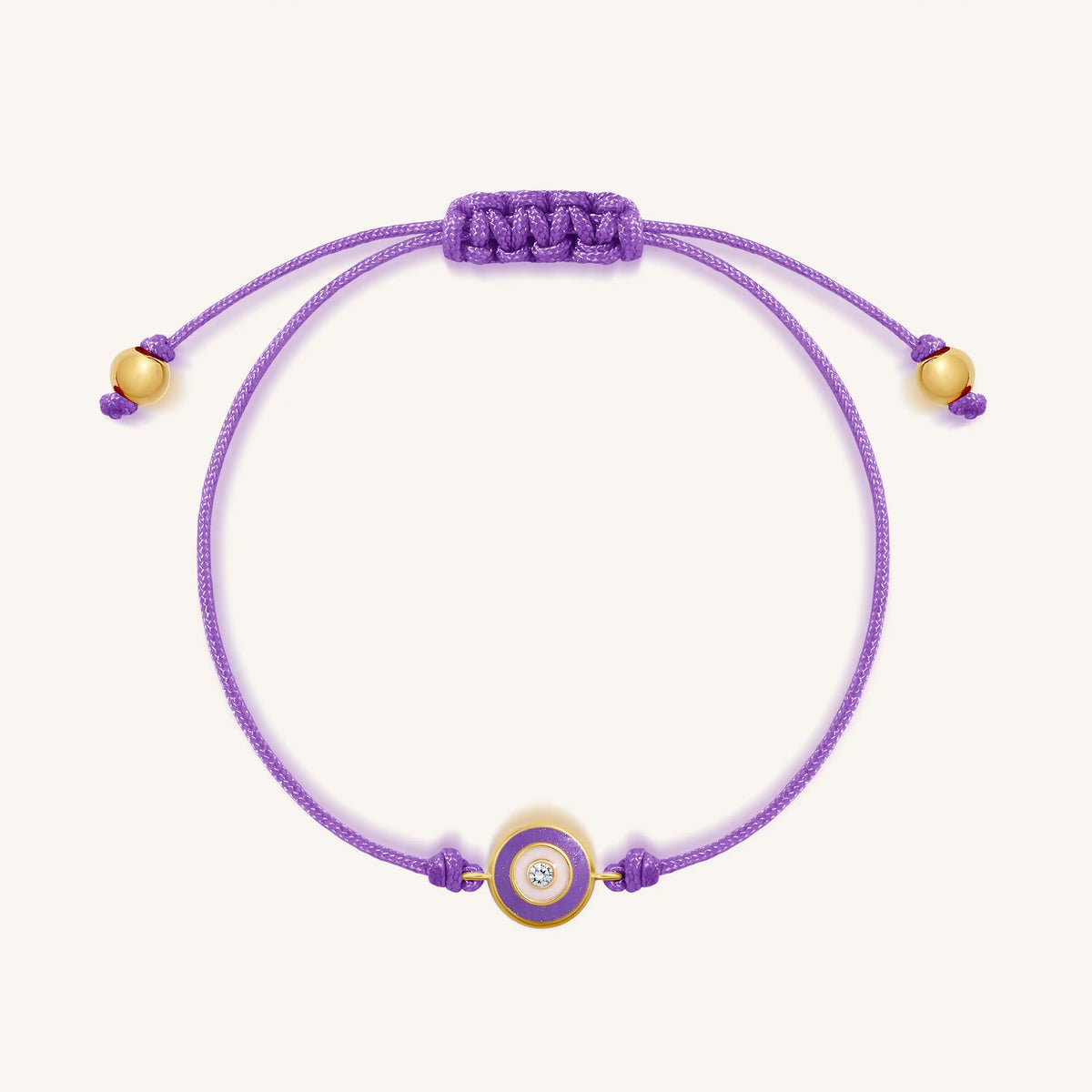 Gentle Majesty Purple String Evil Eye Kids Bracelet