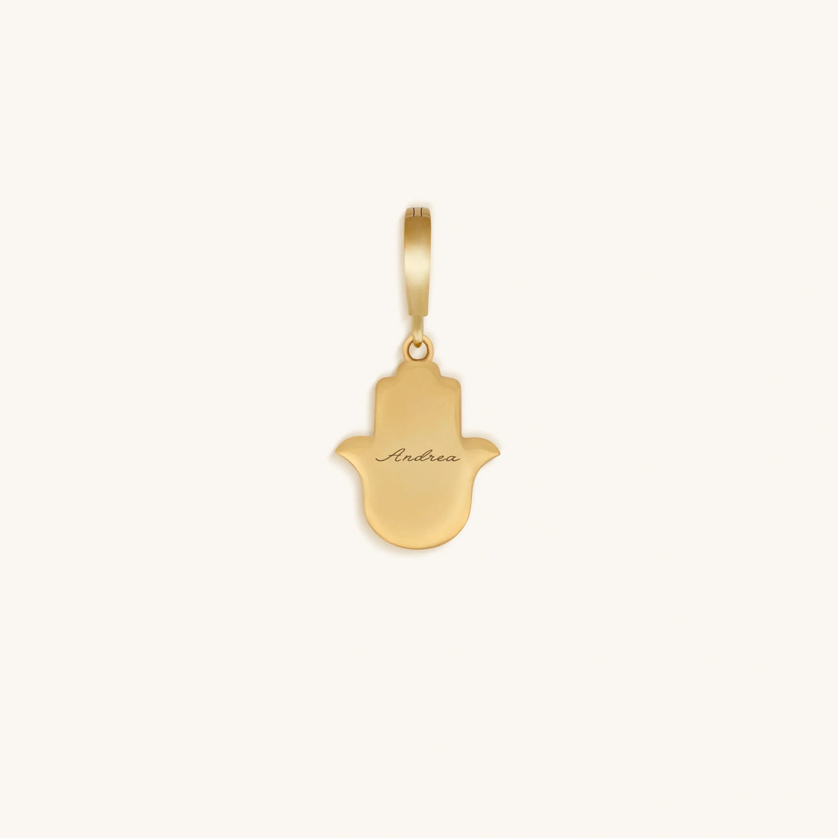 Effortless Manifestation Hamsa Mother of Pearl Engravable Charm