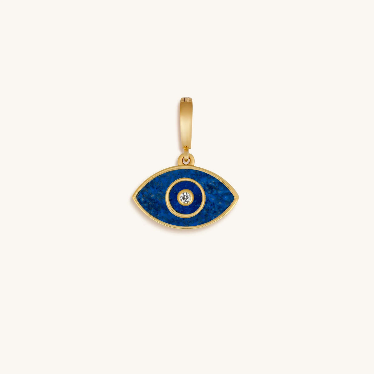 Enlightened Soul Lapis Lazuli Evil Eye Engravable Charm