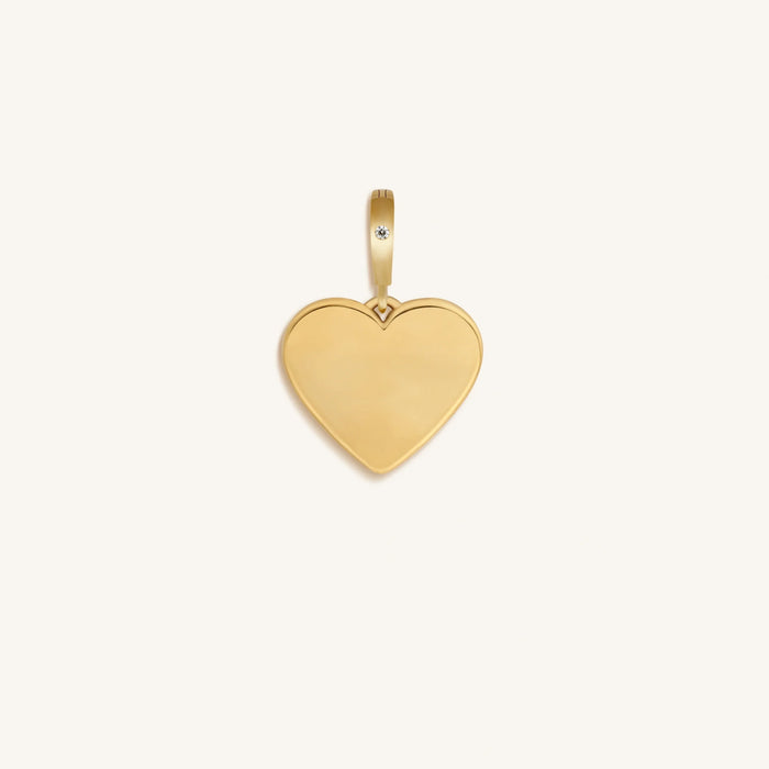 Peaceful Soul Gold Heart Charm