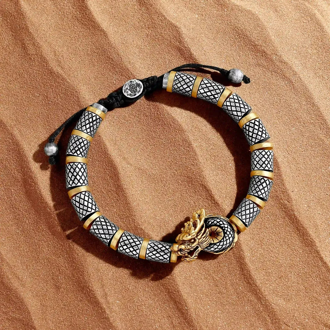 Dragon’s Dominion Macrame Barrel Bracelet
