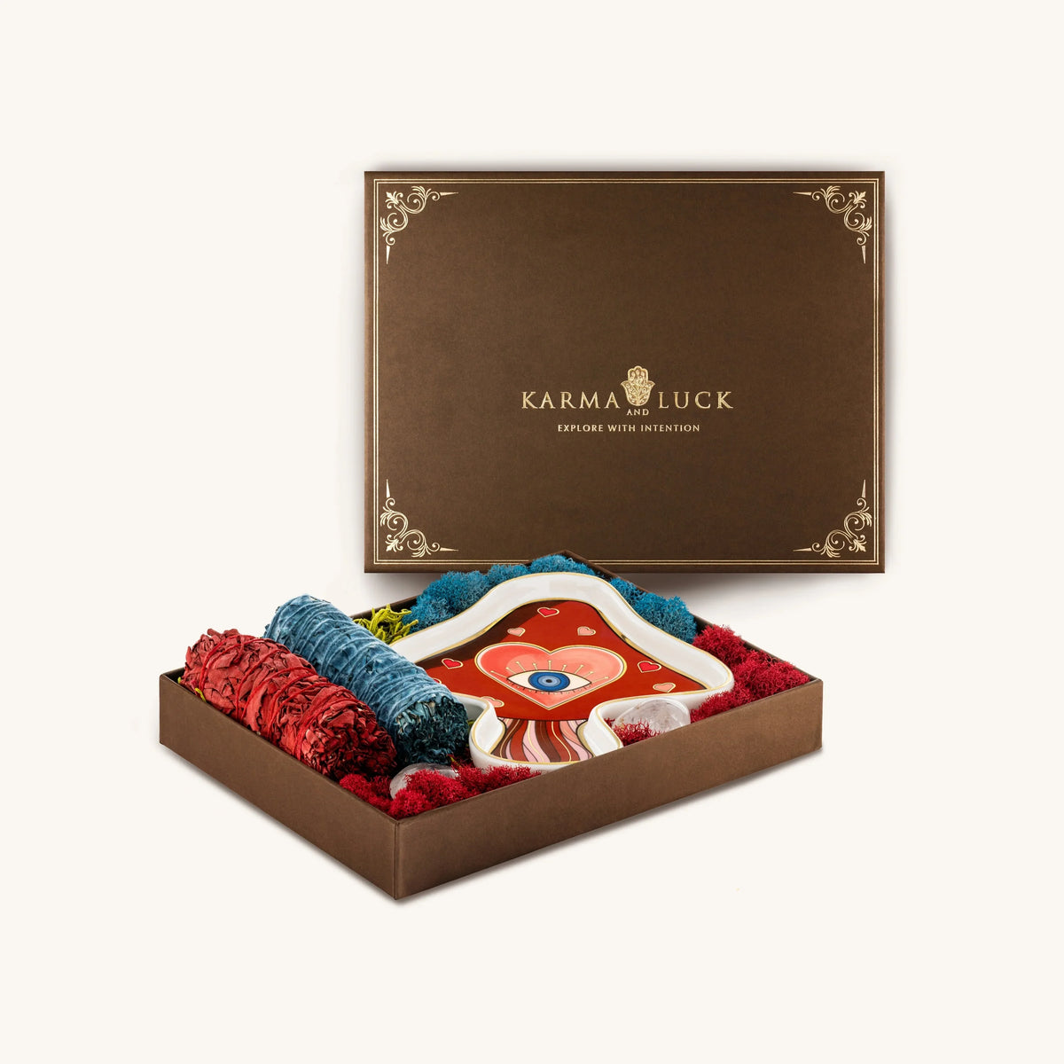 Emotional Harmony Red Mushroom Dragon’s Blood & Nag Champa Sage Box