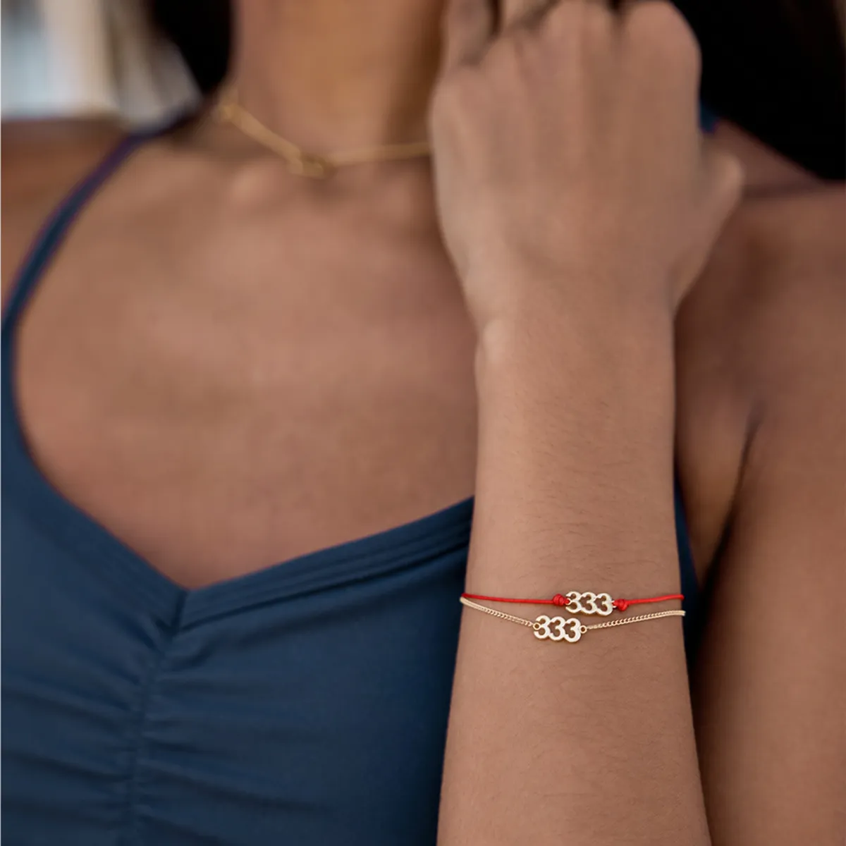 333 Expression Red String Bracelet