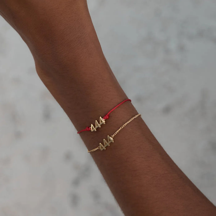 444 Foundation Red String Bracelet