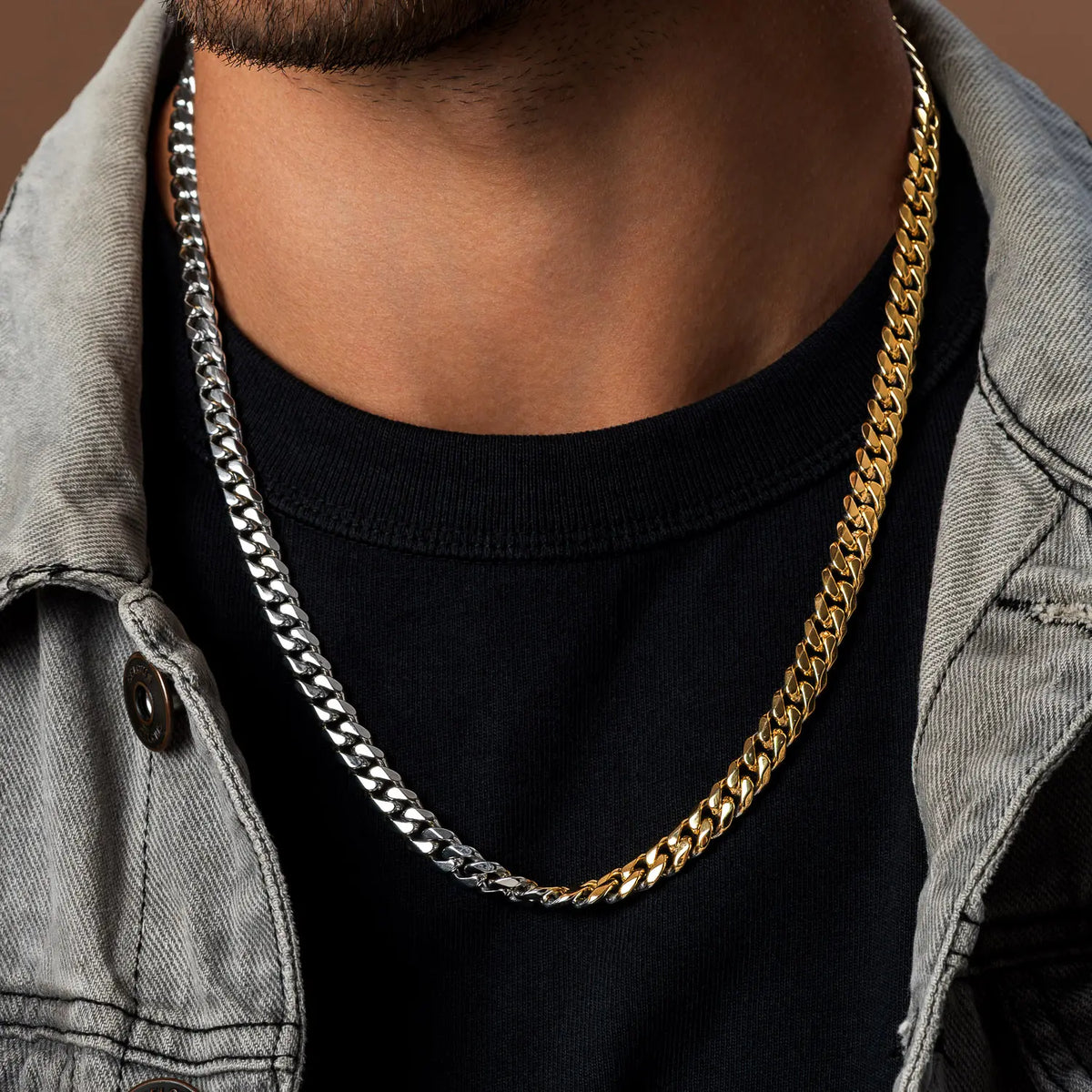 Commanding Balance Stainless Steel Chain Necklace