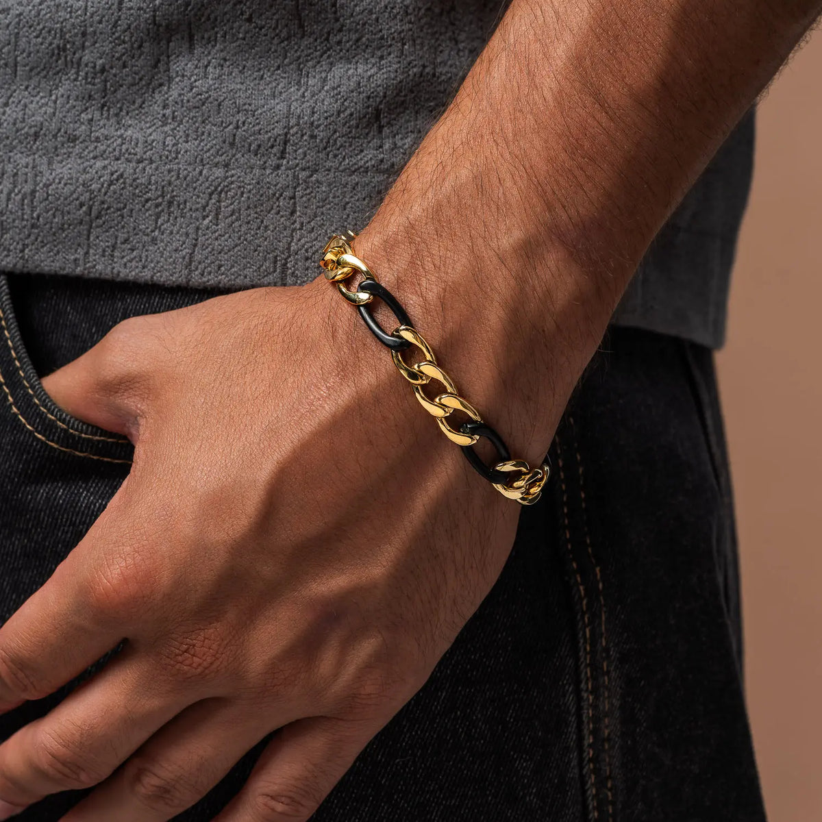 Silent Power Stainless Steel Chain Bracelet