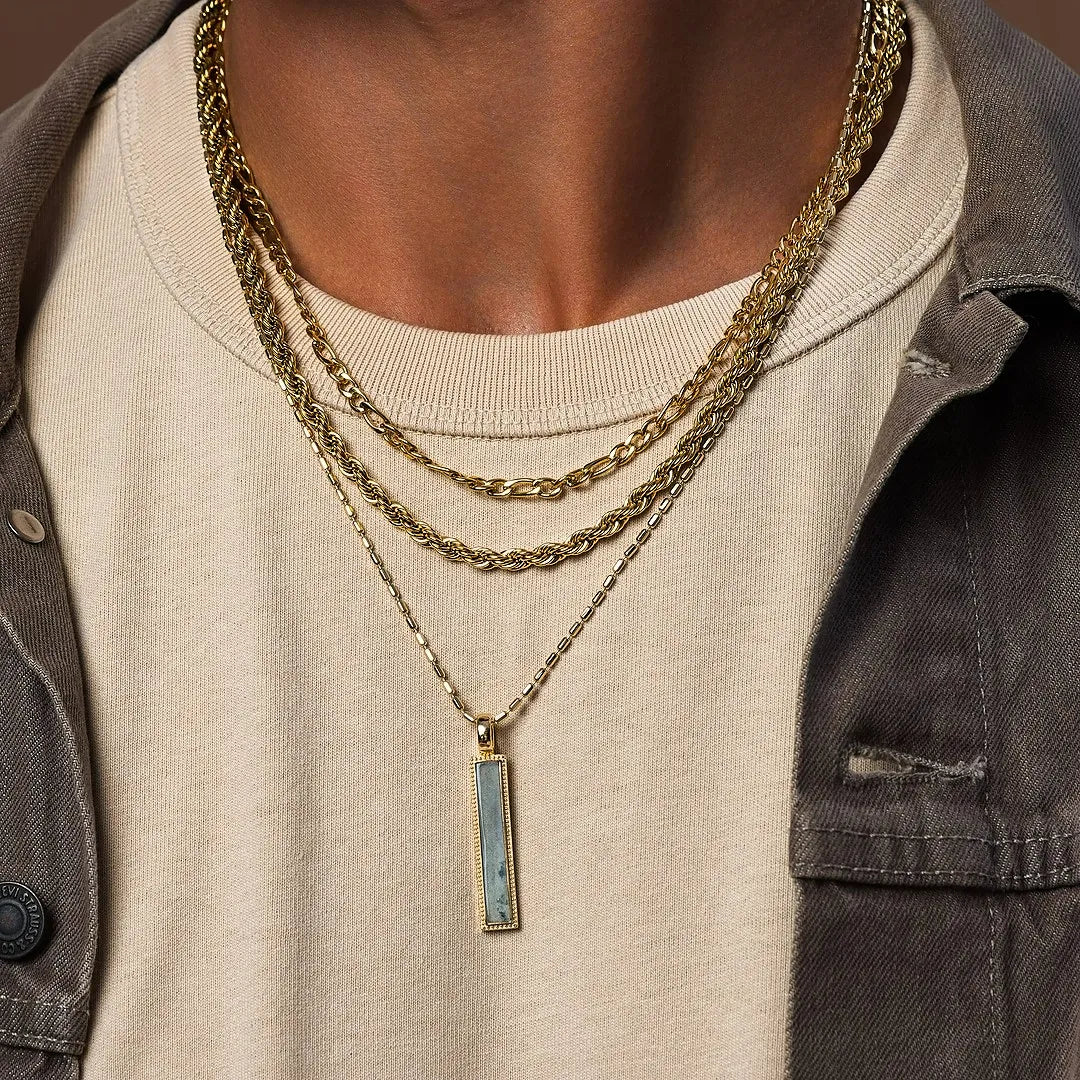 Celestial Poise Labradorite Necklace Set