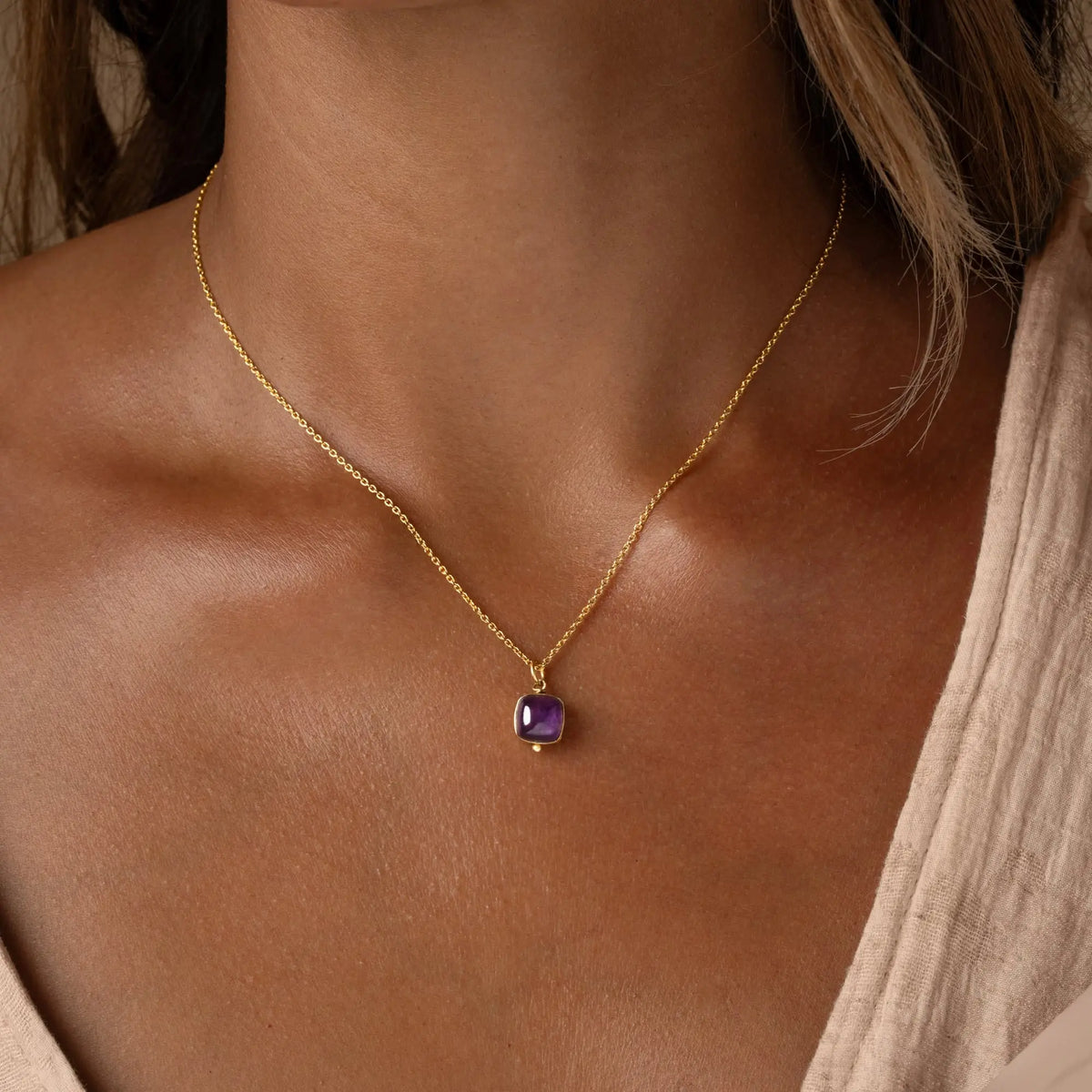 Soulful Clarity Amethyst Necklace
