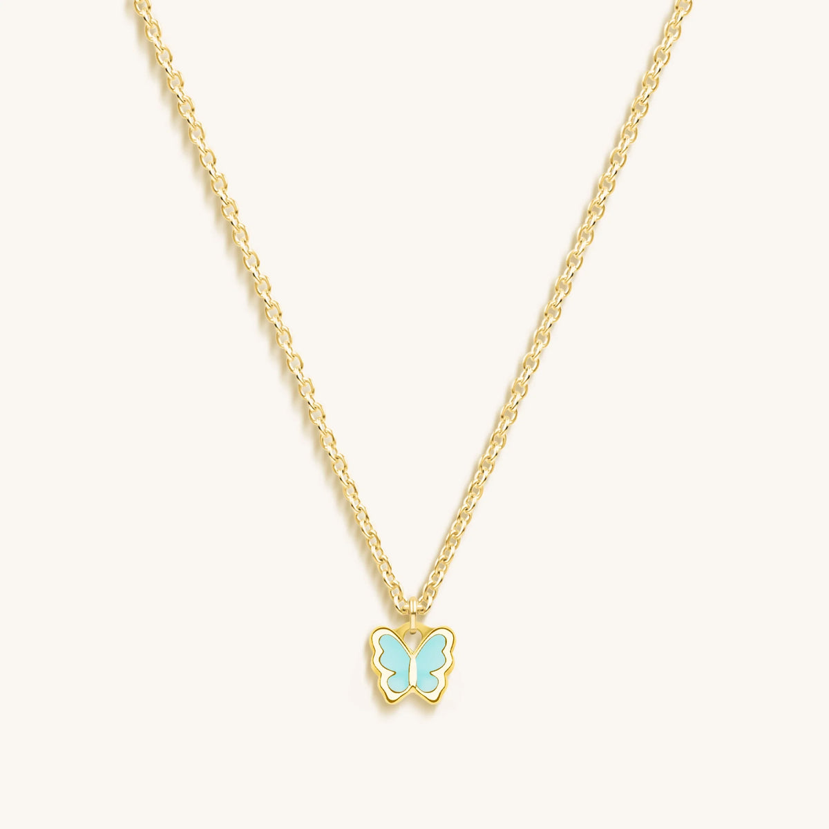 Playful Grace - Butterfly Charm Necklace