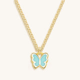 Playful Grace - Butterfly Charm Necklace