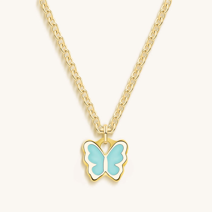Playful Grace - Butterfly Charm Necklace