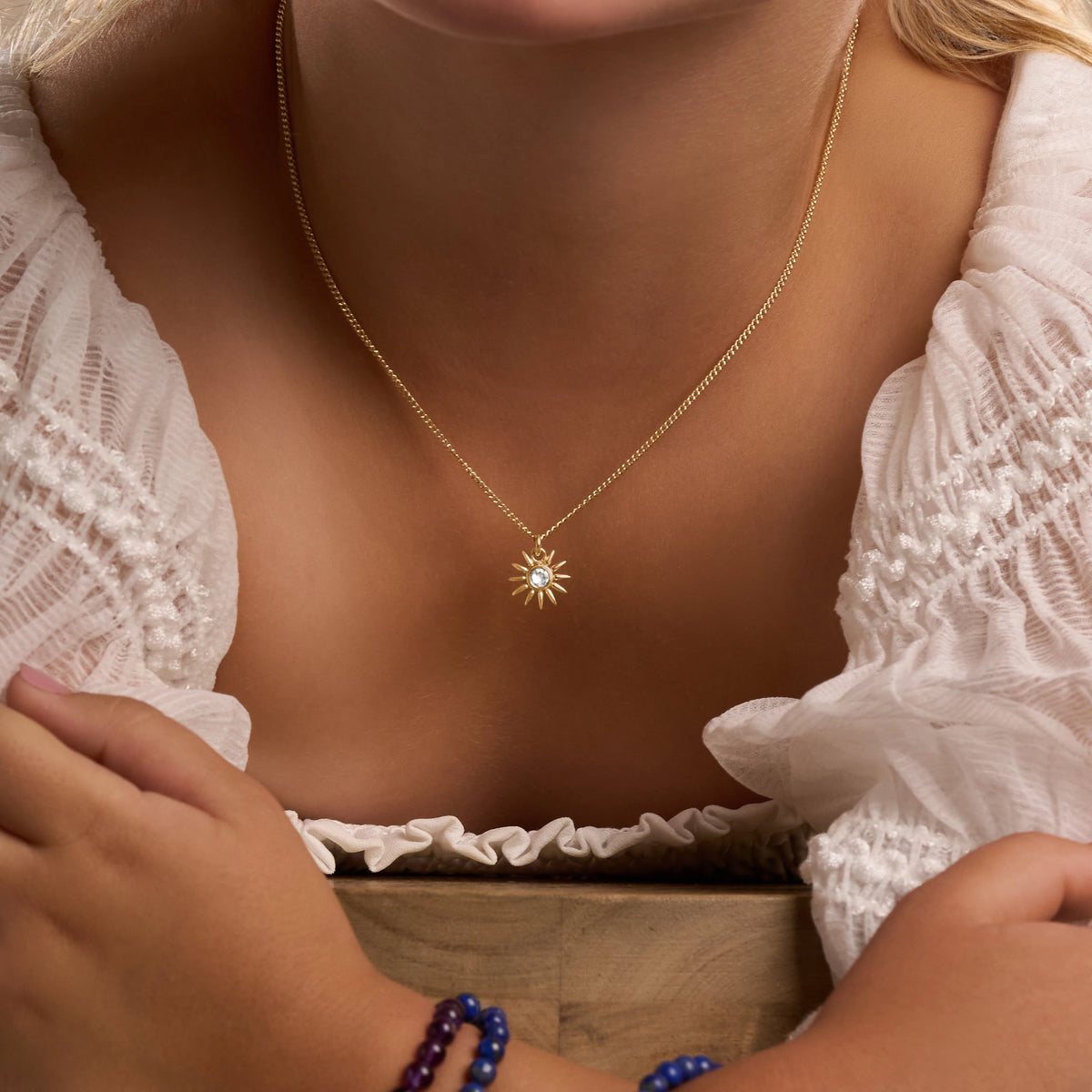 Bright Spirit Sun Charm Kids Necklace – image 2