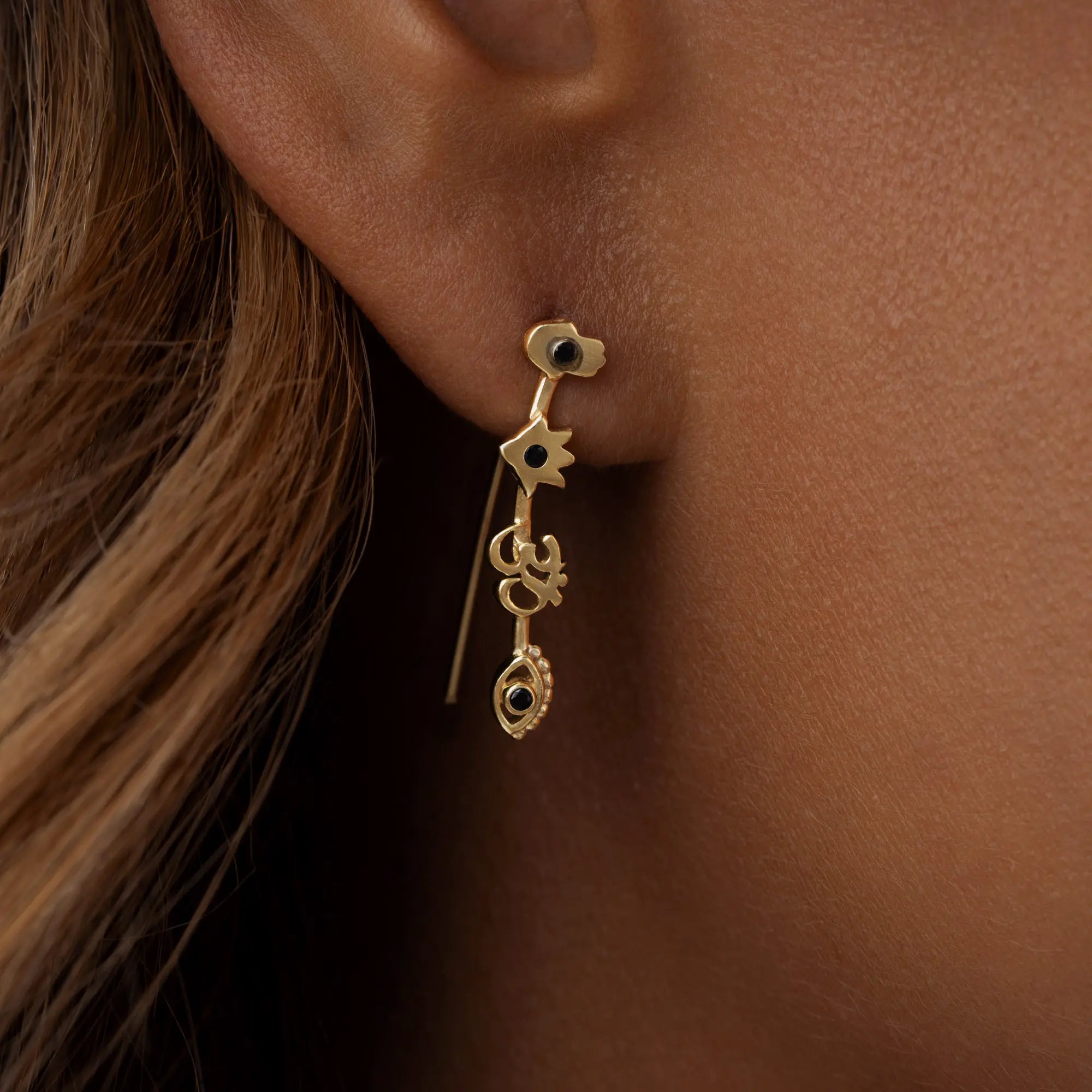 Mystic Guardians Multi-Stone Ear Climbers