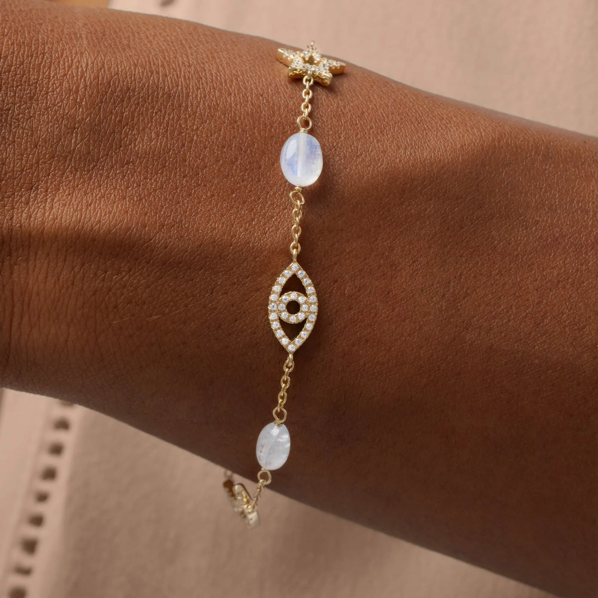 Lunar Blessings Multi-Charm Bracelet