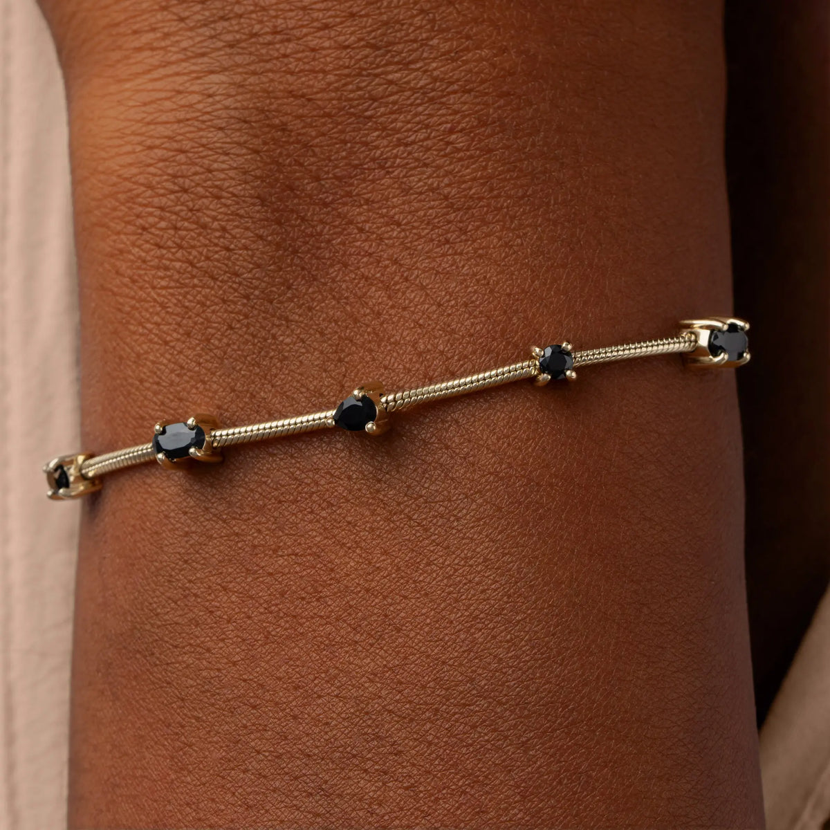 Midnight Flow Onyx Bolo Bracelet