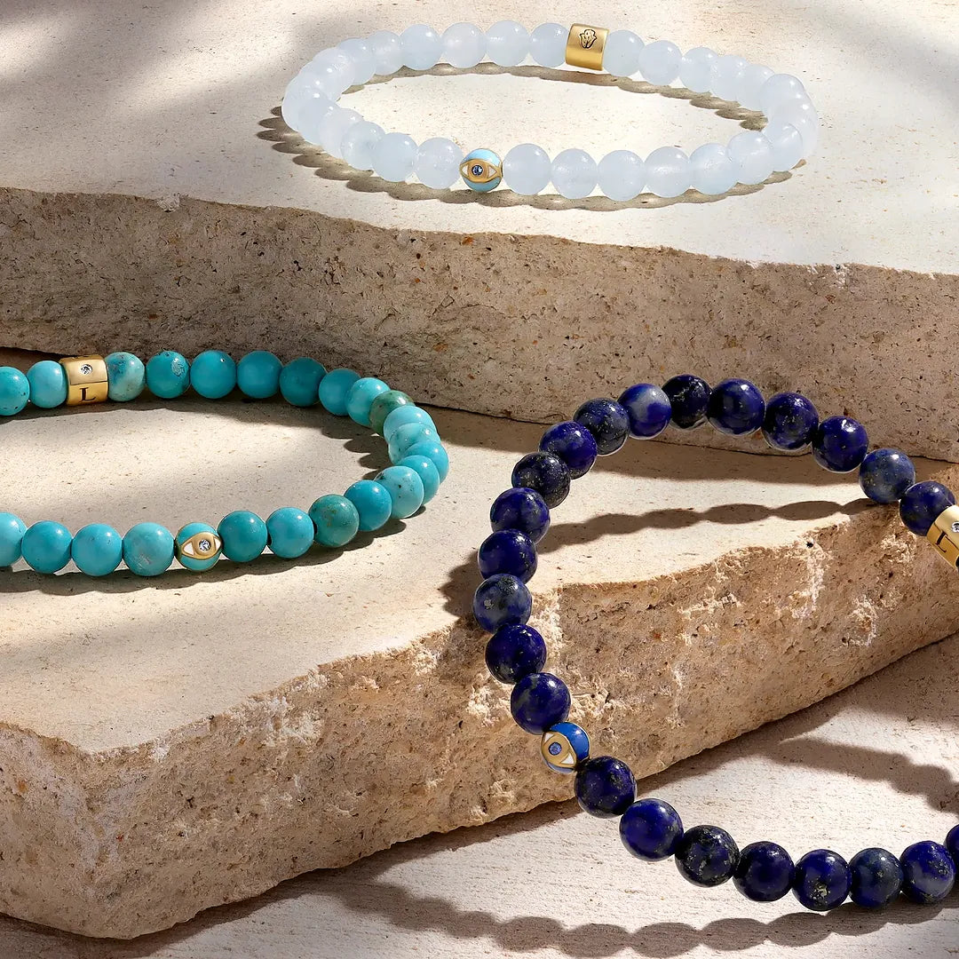 Calm Spirit Turquoise December Birthstone Evil Eye Kid's Bracelet