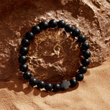Protected Faith Black Onyx Cross Bracelet