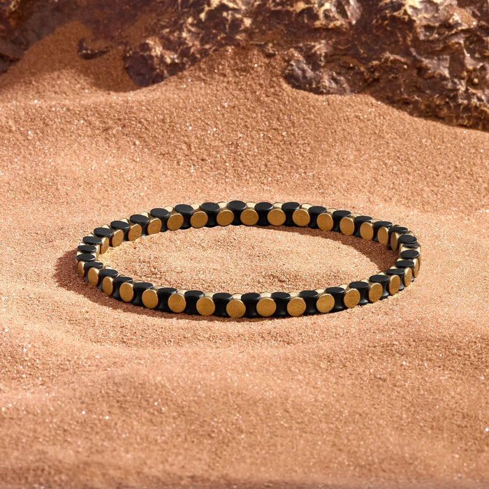 In the Flow Stainless Steel Gold Bracelet