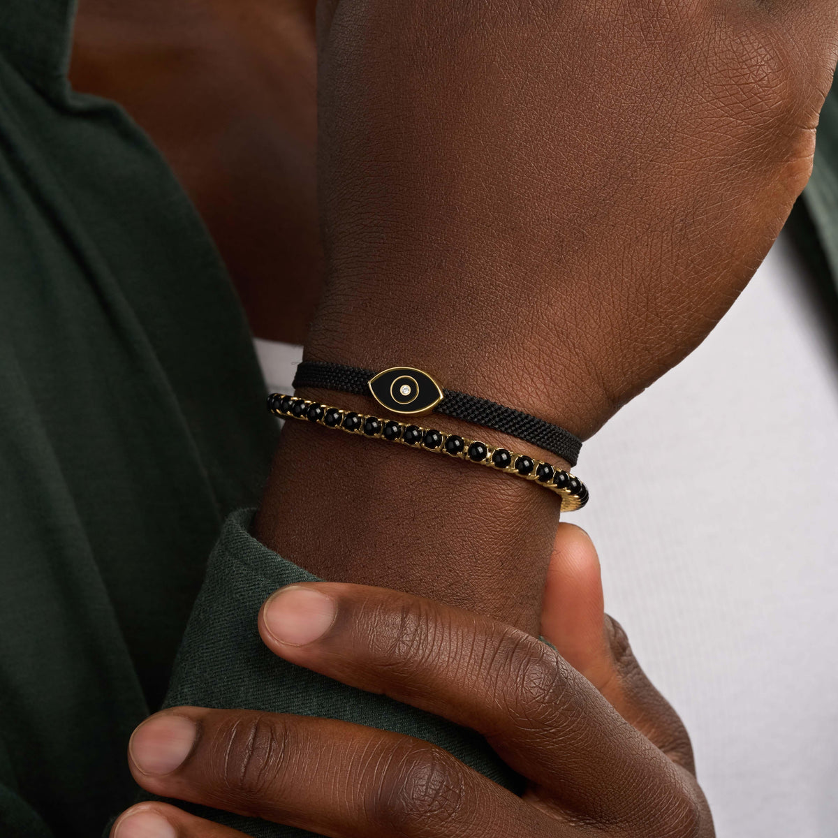 Boundless Serenity Black Agate Bracelet