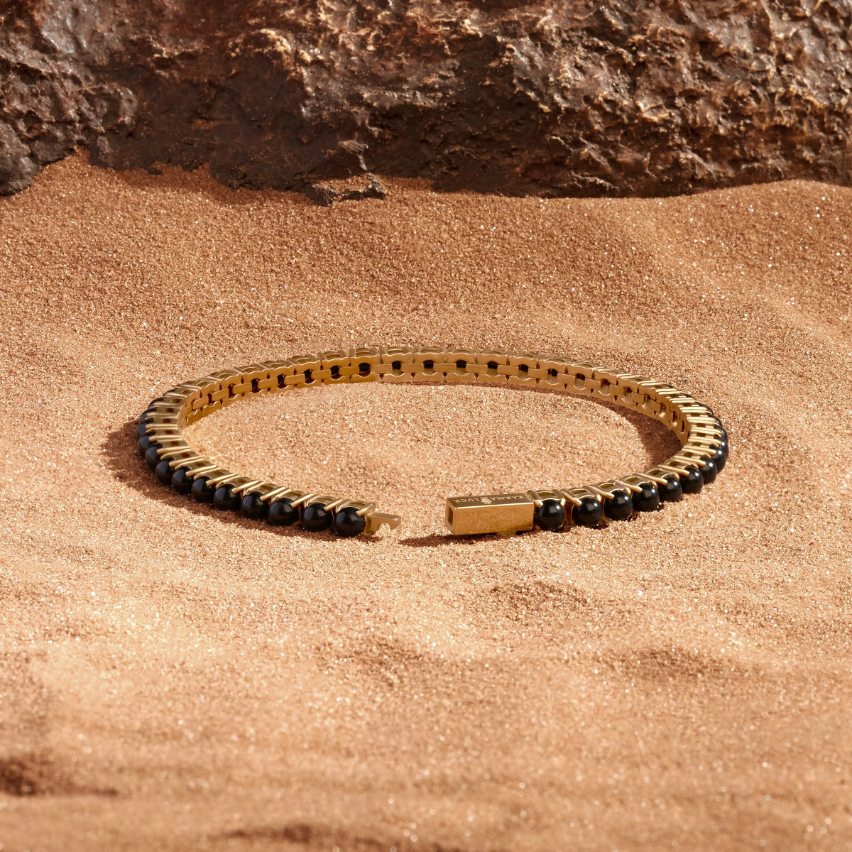 Boundless Serenity Black Agate Bracelet