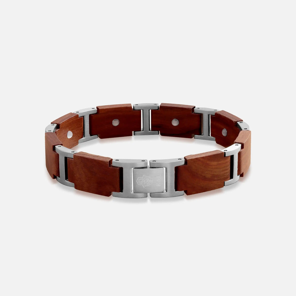 Enduring Ember Stainless Steel Sandalwood Bracelet