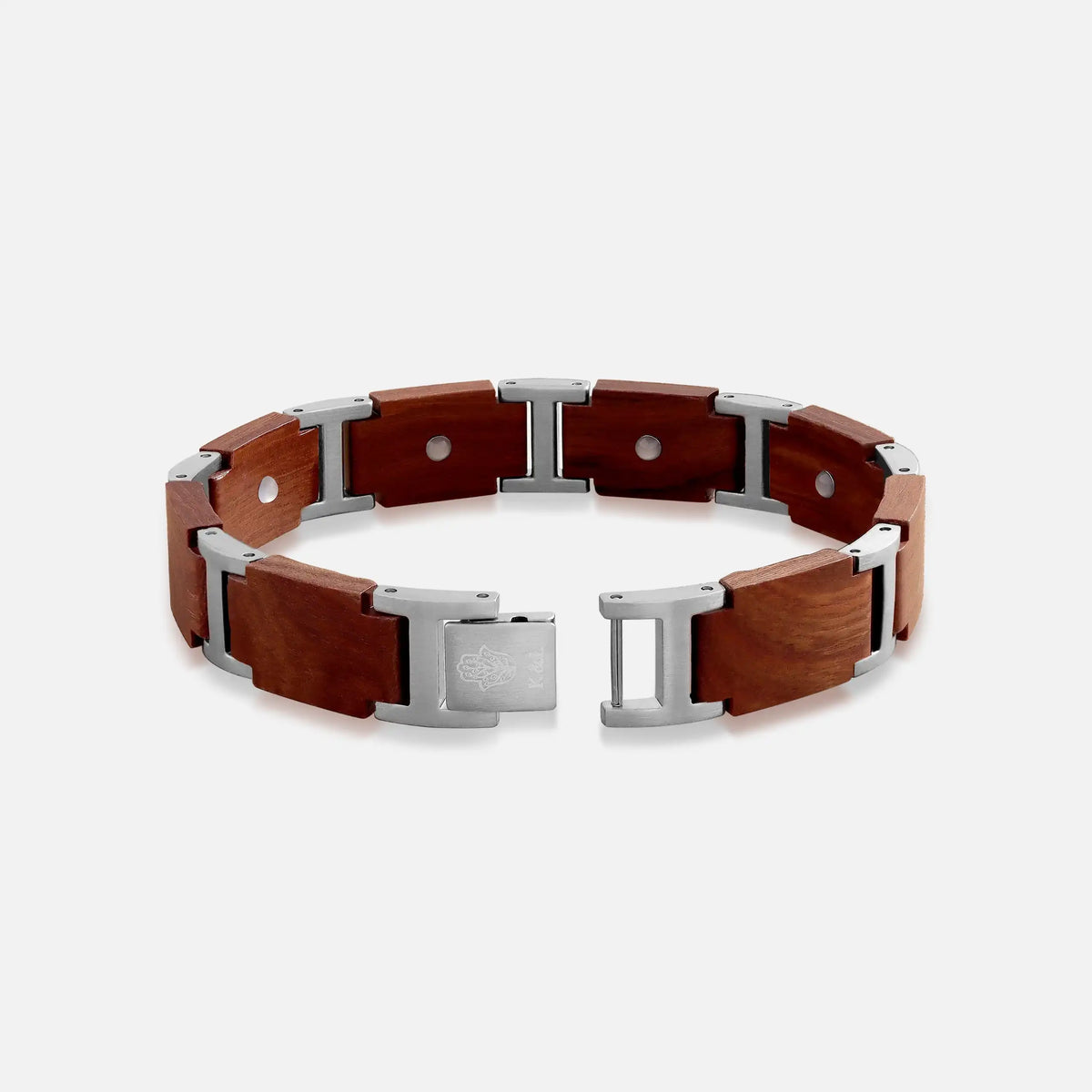 Enduring Ember Stainless Steel Sandalwood Bracelet