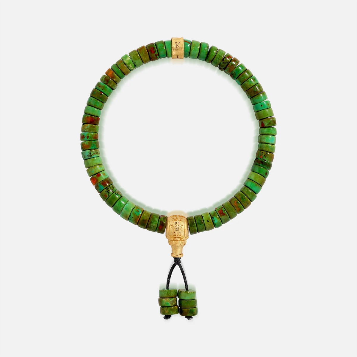 Calm Horizon Green Turquoise Heishi Bracelet