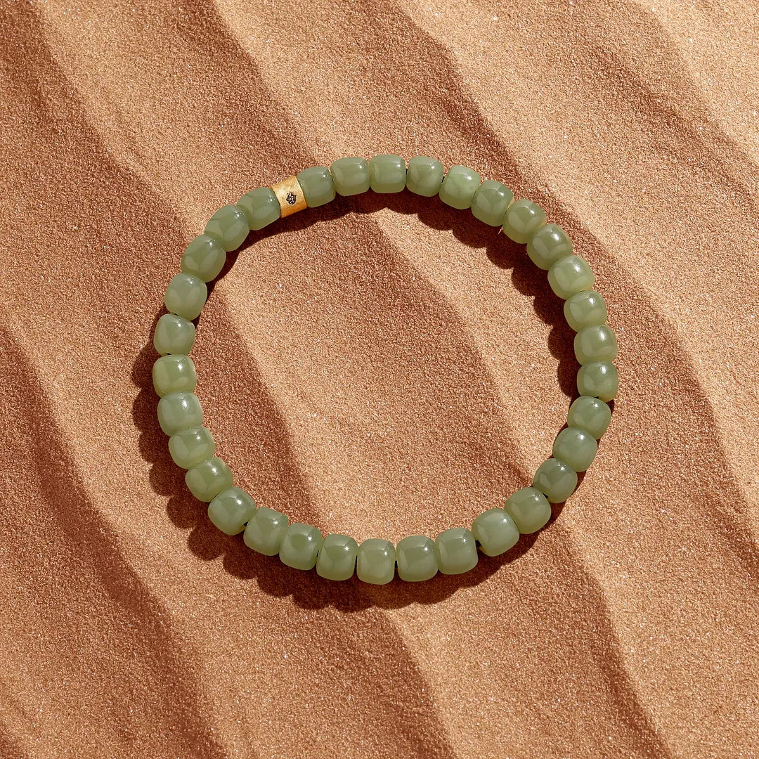 Verdant Focus Jade Stretch Bracelet
