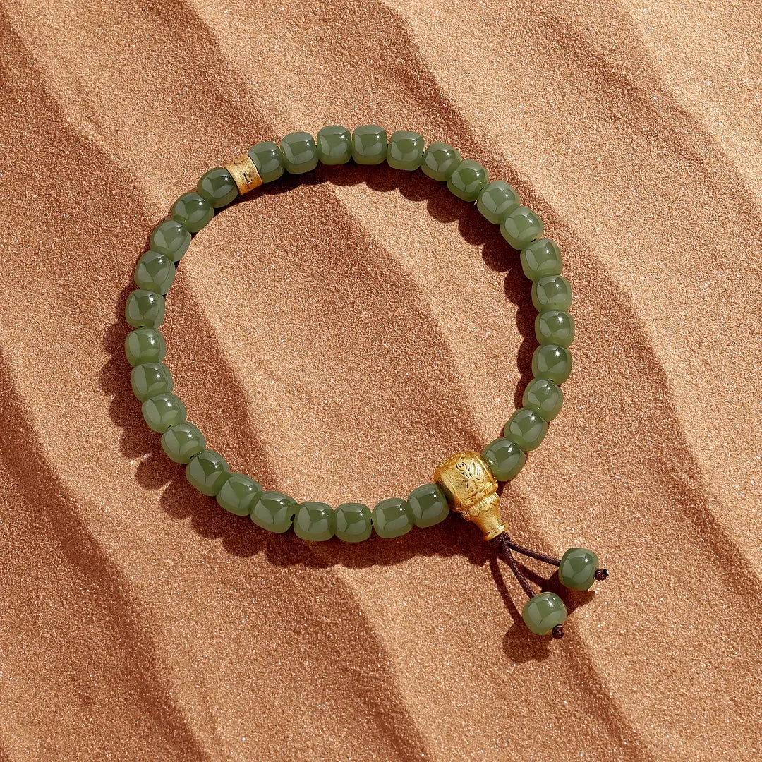 Guiding Path Guru Bead Jade Bracelet