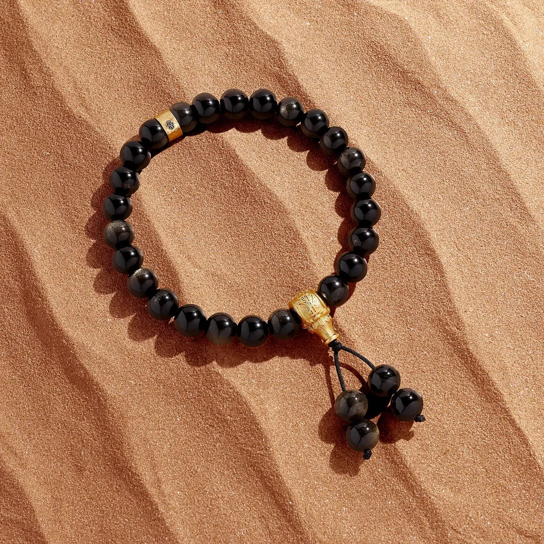 Shadow Guard Gold Obsidian Guru Bracelet
