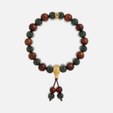 Steadfast Path Wood & Jade Guru Bracelet
