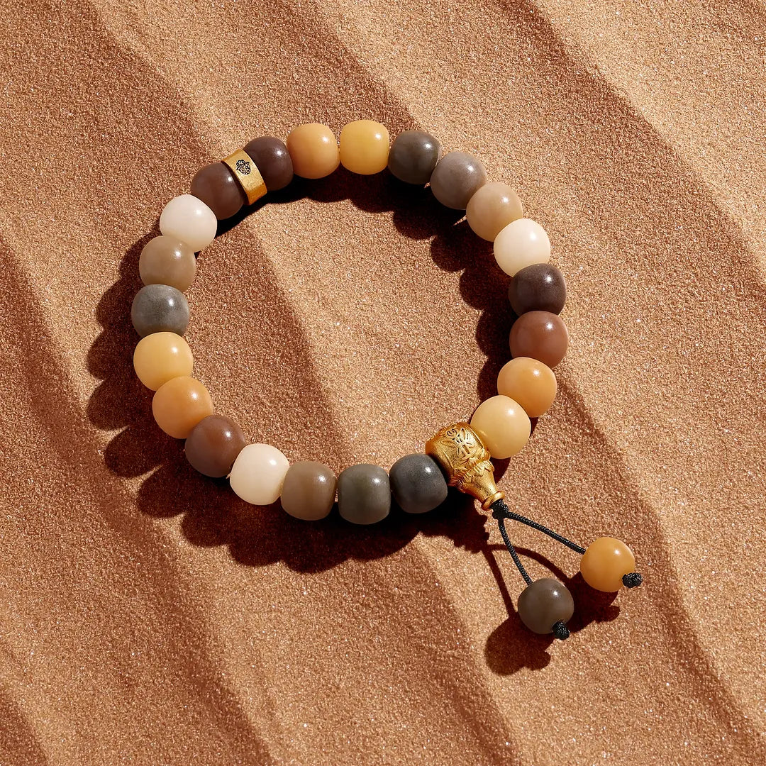 Serene Wisdom Buddhism Wood Guru Bracelet