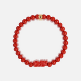 Prosperous Resolve Cinnabar Dragon Feng Shui Bracelet