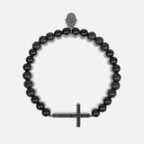 Rooted Faith Lava Cross Bracelet