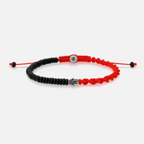 Unshakable Spirit Onyx Hamsa Red String Bracelet