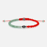 Successful Endavors Jade Evil Eye Red String Bracelet