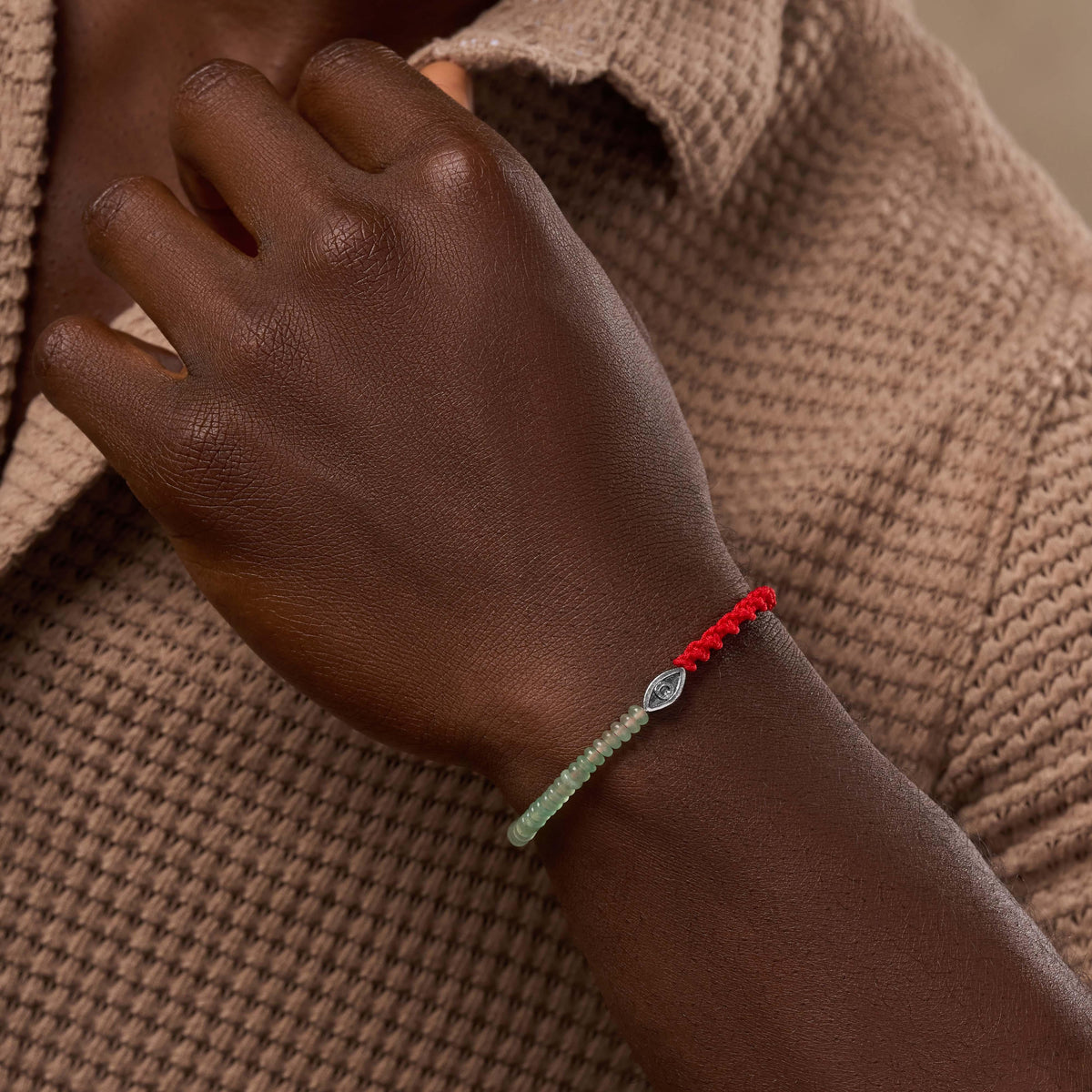 Successful Endavors Jade Evil Eye Red String Bracelet