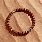 Inner Calm Tibetan Bead Om Bracelet