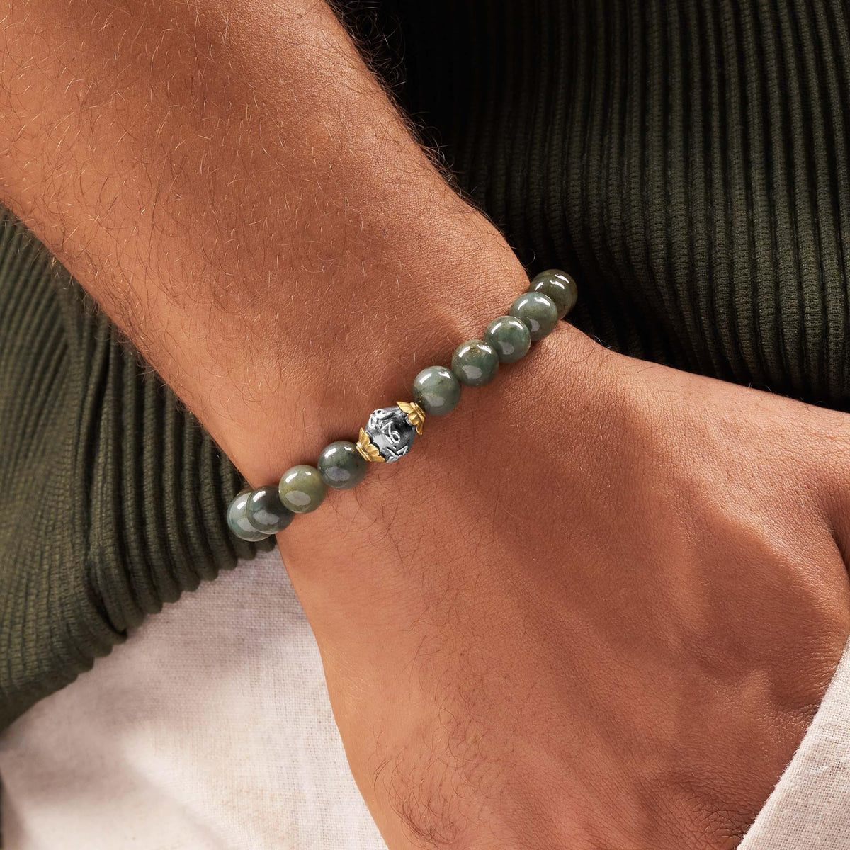 Tranquil Spirit Jade Mantra Bracelet