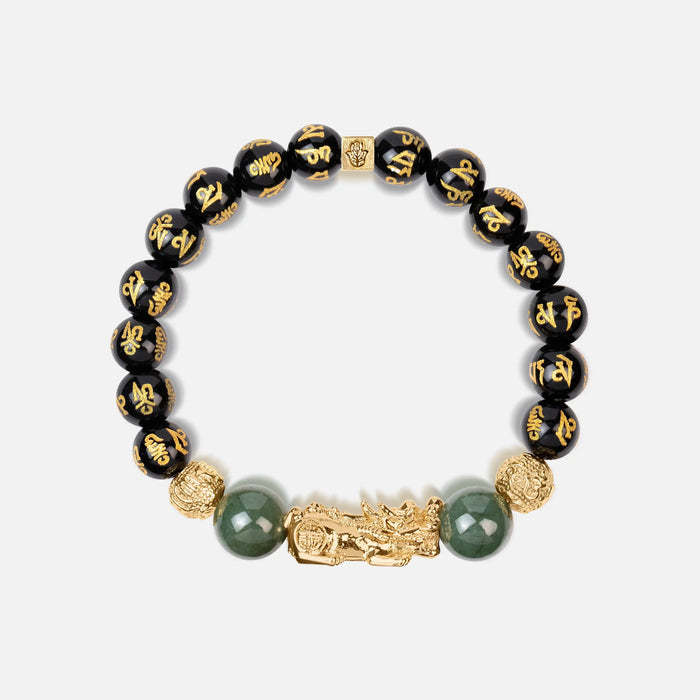 Cleansed Aura Obsidian Wealth Bracelet