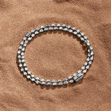 Mindful Strength Silver Evil Eye Hamsa Bracelet