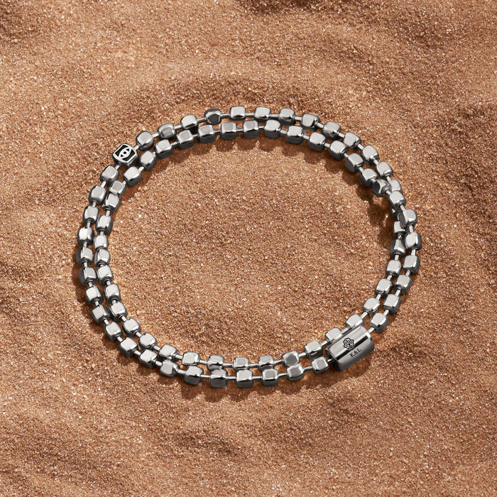 Mindful Strength Silver Evil Eye Hamsa Bracelet